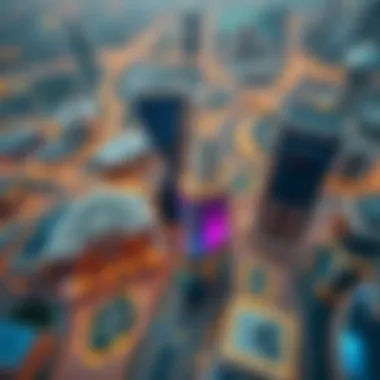 Aerial view of Dubai's Media City