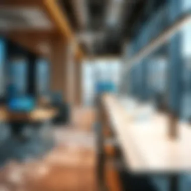 Workspace environment at Shatha Tower