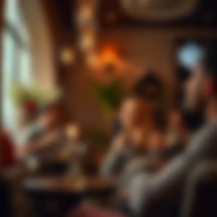 Enjoying Shisha in a Cozy Lounge Atmosphere Cozy lounge atmosphere with friends enjoying shisha