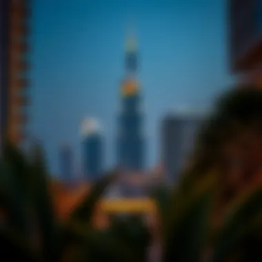 Evening view of مراد مول illuminated