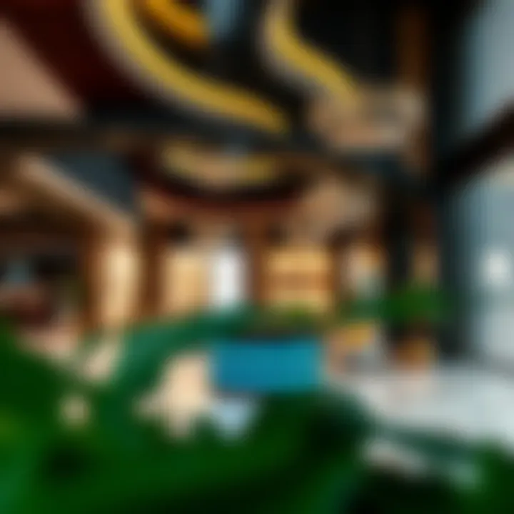 Luxurious interior of مراد مول highlighting retail spaces