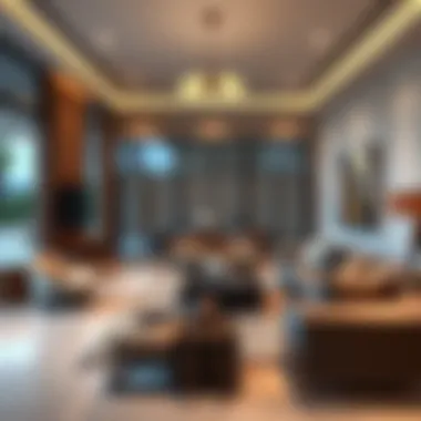 Luxurious Living Room Interior Luxurious living room interior with modern furnishings