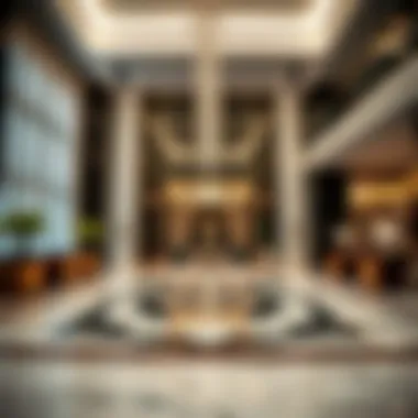 Luxurious lobby of Sobha Ivory 2 highlighting opulent interiors