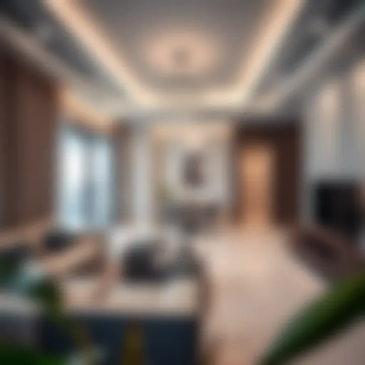 Modern studio flat in Al Nahda showcasing elegant interior design