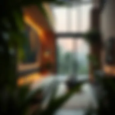 Smart home technology integrated into a sustainable residence