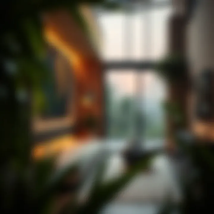 Smart home technology integrated into a sustainable residence