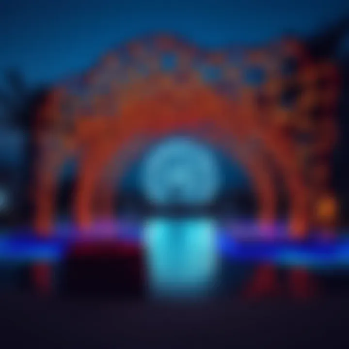 Interactive art installation on Al Noor Island