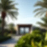 Entrance to Al Noor Island showcasing lush greenery