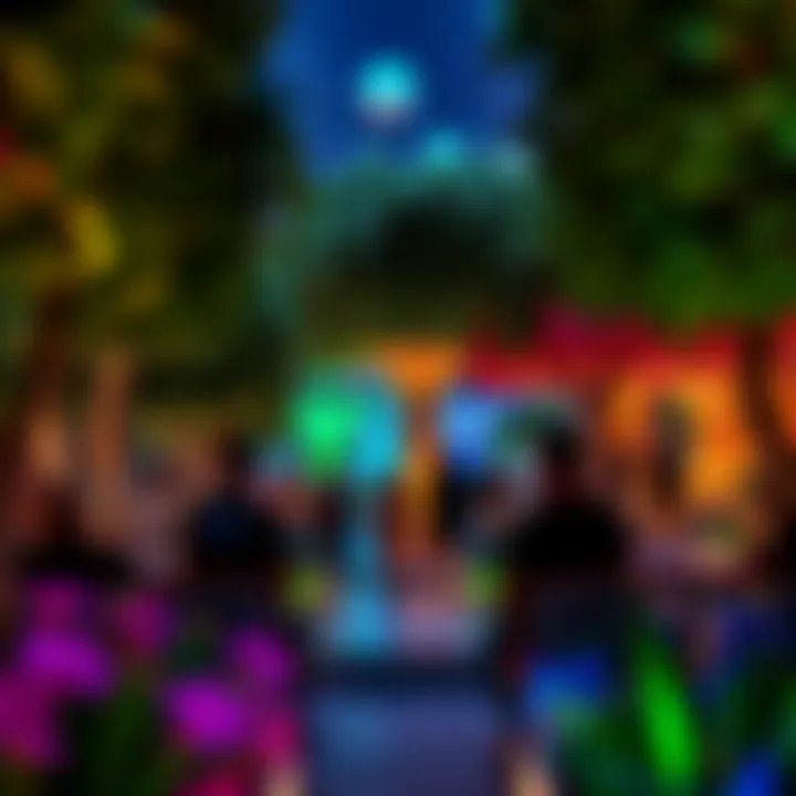 Visitors enjoying the Magical Garden experience