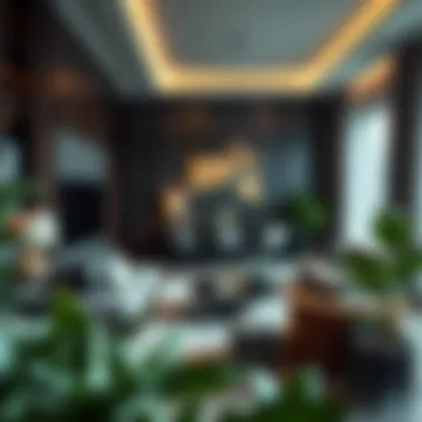 Cozy living space in a hotel apartment with stylish furnishings