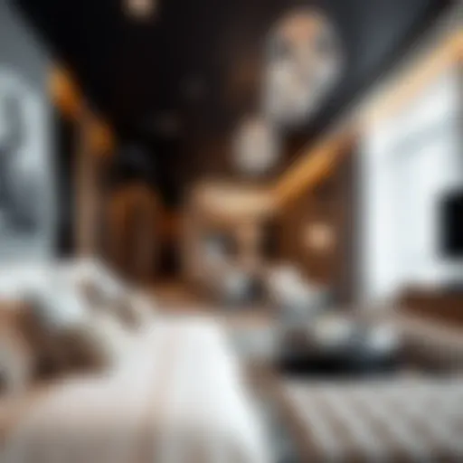 Luxury hotel apartment interior showcasing modern design