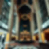Interior of an Islamic bank showcasing modern architecture