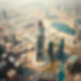 Aerial view of Dubai showcasing Citygate