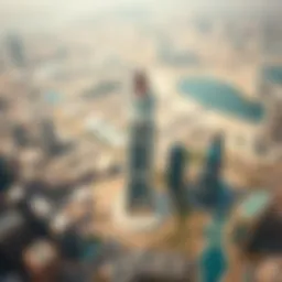 Aerial view of Dubai showcasing Citygate