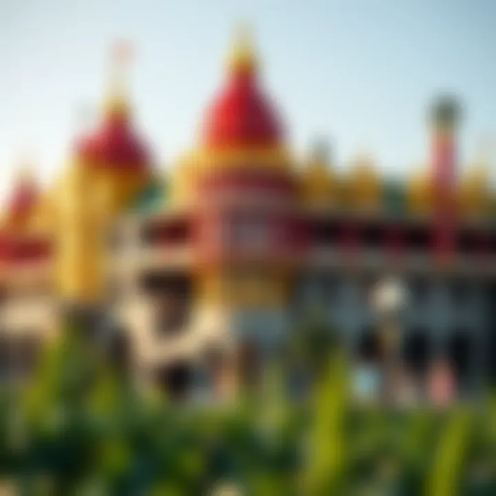 Architectural marvels at LEGO Land Dubai highlighting unique designs