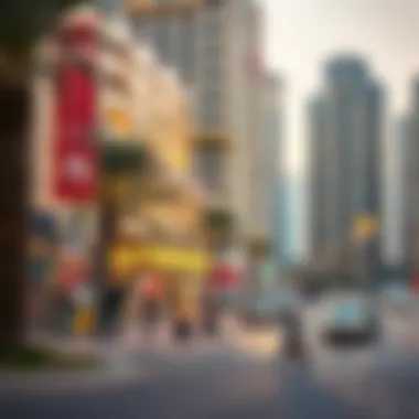 Modern Developments in Jumeirah A bustling scene of modern developments and investment opportunities in Jumeirah