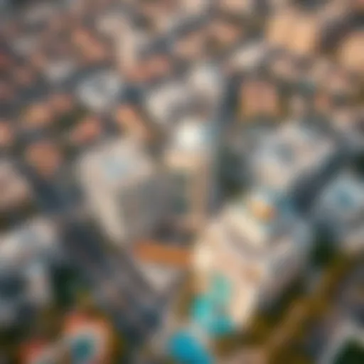 Aerial view of كرموز مويلح showcasing modern architecture