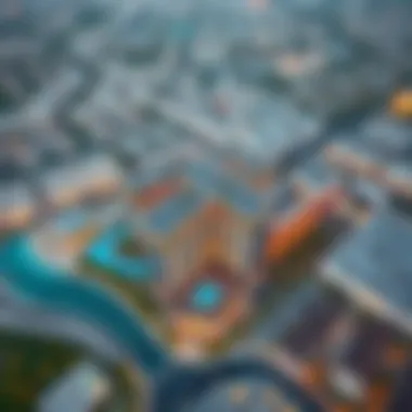 Aerial view of Dreamscape's prime location in Dubai