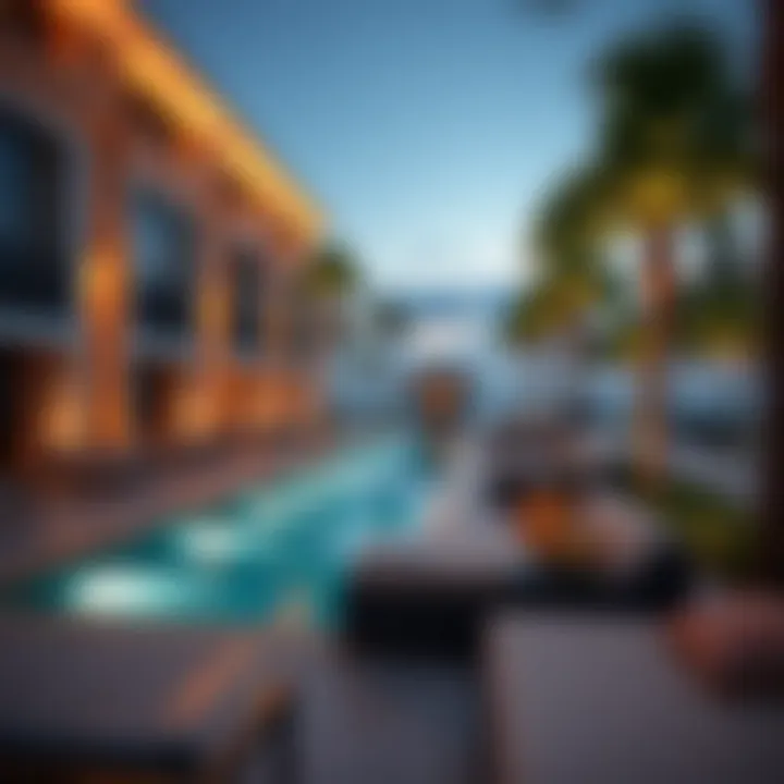 Luxurious amenities at the Five Palm Club