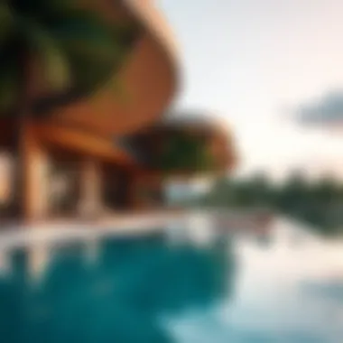 Stunning architecture of the Five Palm Club