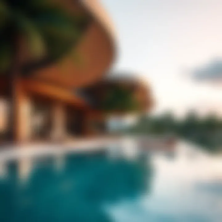 Stunning architecture of the Five Palm Club