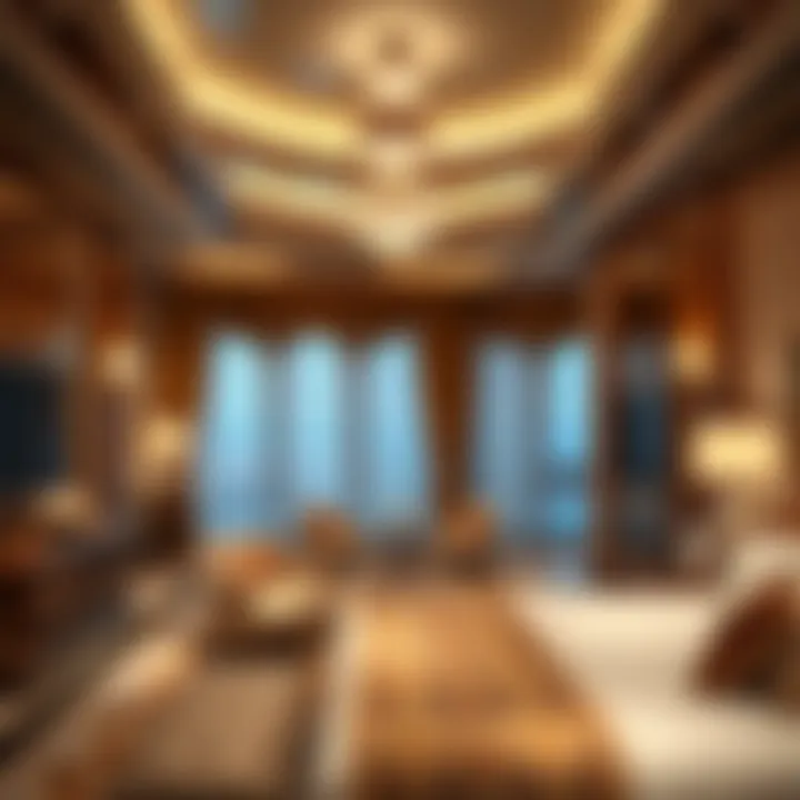 Opulent Interior Suite at Jumeirah Al Qasr Luxurious interior design of a suite in Jumeirah Al Qasr