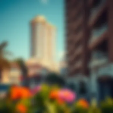 Vibrant neighborhood surrounding the Hessa Building