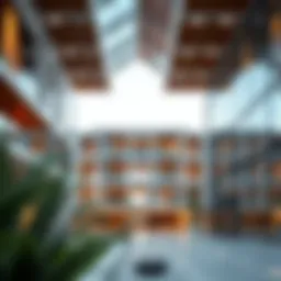 Stunning view of the Hessa Building showcasing its architectural design