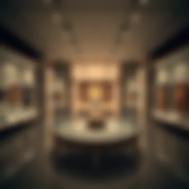 Interior Art Exhibit at Louvre Abu Dhabi Interior of the Louvre Abu Dhabi highlighting a unique art exhibit