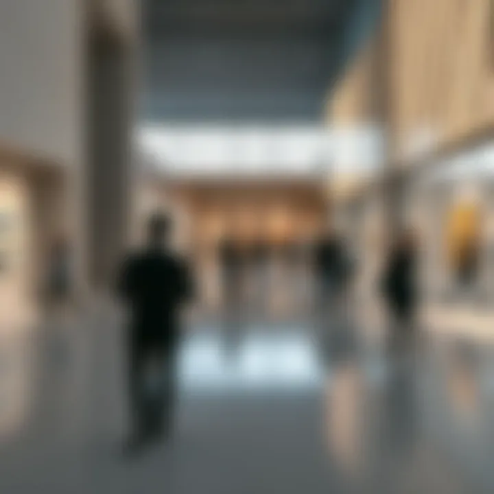 Engagement with Art at Louvre Abu Dhabi Visitors engaging with art installations and exhibitions at the museum