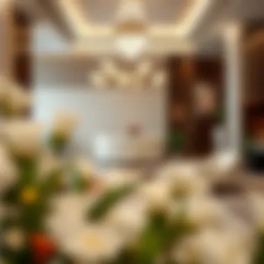 Elegant spa reception area welcoming guests