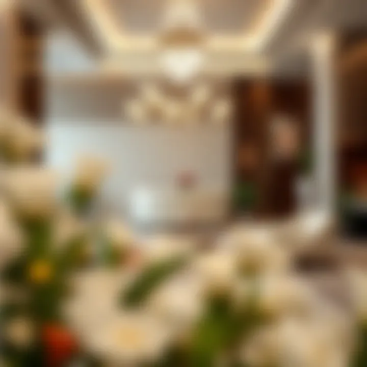 Elegant spa reception area welcoming guests