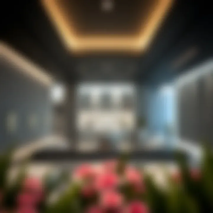 Modern spa facility highlighting amenities and services