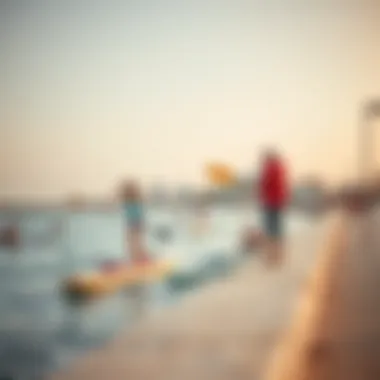 Engaging Recreational Activities Along the Shoreline Vibrant recreational activities at the beach