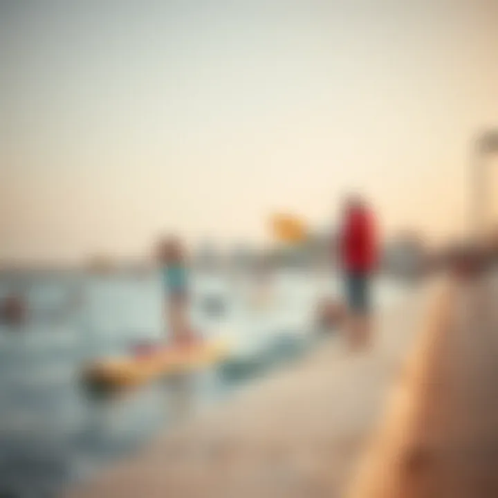 Engaging Recreational Activities Along the Shoreline Vibrant recreational activities at the beach