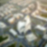 Aerial view of the Shams Sharjah Project highlighting modern architecture