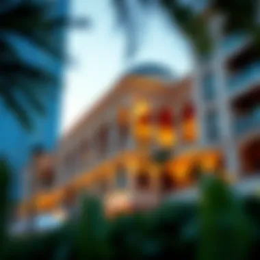 Architectural details showcasing the aesthetic appeal of Shams Sharjah buildings