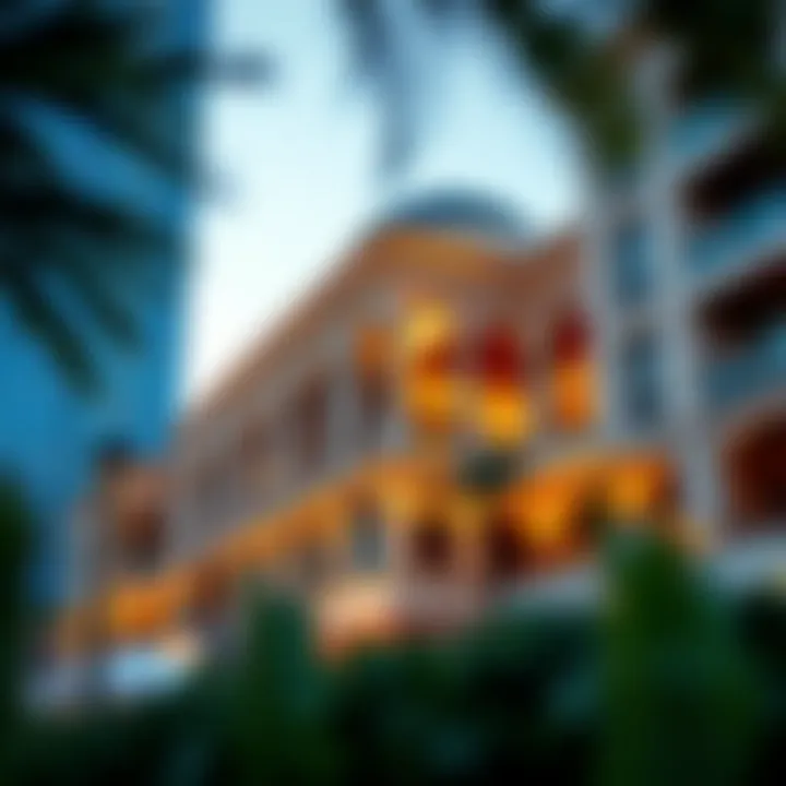 Architectural details showcasing the aesthetic appeal of Shams Sharjah buildings