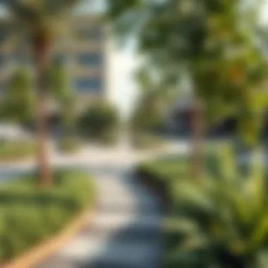 Sustainable landscaping and green initiatives in the Shams Sharjah area