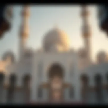 Stunning view of Sheikh Mosque's intricate architecture and domes