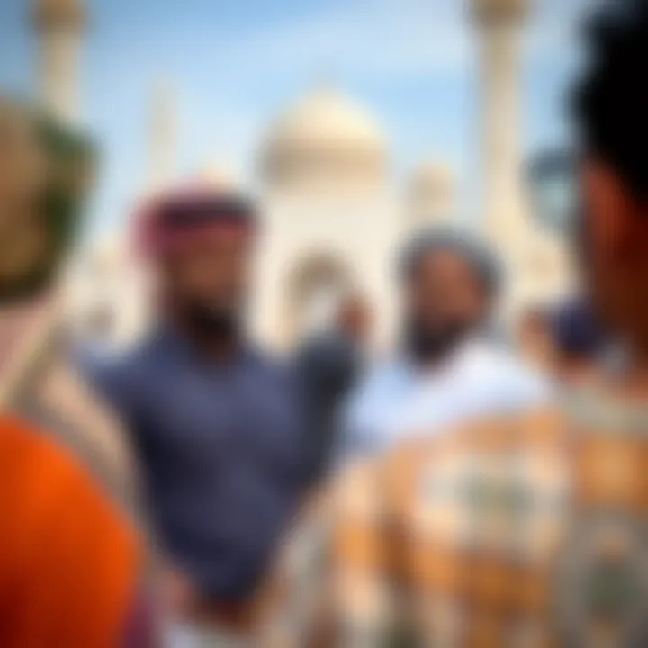 Cultural gathering at Sheikh Mosque highlighting community engagement