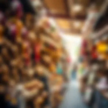 A bustling market scene filled with unique artifacts and local crafts.