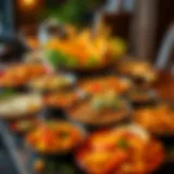 An exquisite spread of traditional Turkish dishes showcasing vibrant colors and flavors