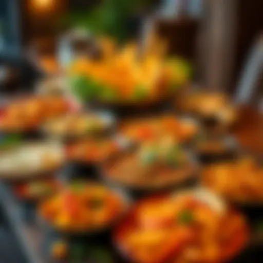 An exquisite spread of traditional Turkish dishes showcasing vibrant colors and flavors