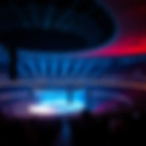 Spectacular view of Etihad Arena during a concert