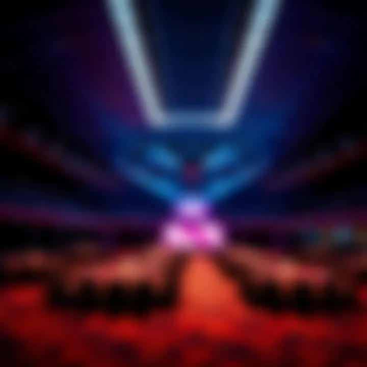 Corporate Event Setup at Etihad Arena Elegant setup for a corporate event at Etihad Arena