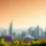 Stunning skyline view of a visa-free destination from Dubai