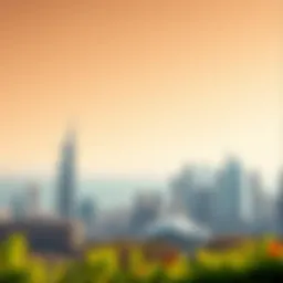 Stunning skyline view of a visa-free destination from Dubai