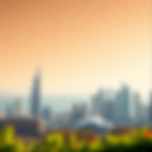 Stunning skyline view of a visa-free destination from Dubai