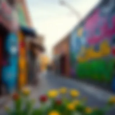 Cultural Expression through Street Art Vibrant street art reflecting the culture of Al Quoz